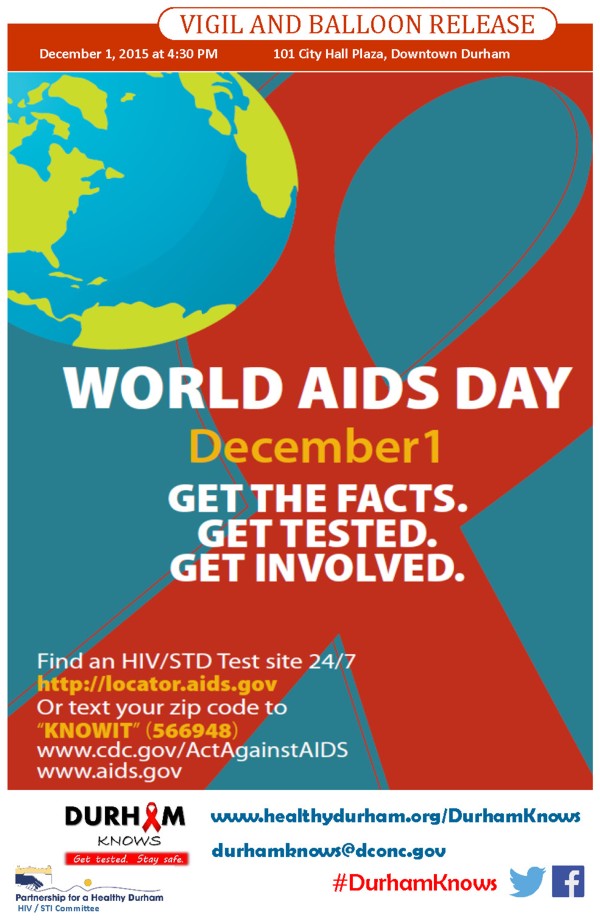 Durham Knows World Aids Day 2015